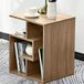 BAKAJI Lage boekenkast, 4 planken, van MDF-hout, salontafel, bijzettafel, sofa, modern design, decoratie voor woonkamer, thuiskantoor, afmetingen 45 x 40 x 55 cm (eiken)