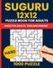 Suguru Suguru Puzzle Book for Adults - 1000 Hard 12x12 Tectonic Puzzles