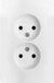 Berker S1 contactdoos - inbouw - 2-voudig - polarwit