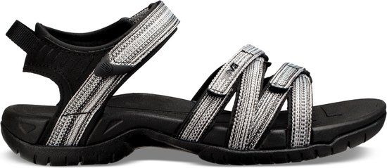 Teva Tirra Dames Sandalen - Zilver/Zwart - Maat 36