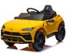 FINOOS Lamborghini URUS - Elektrische Kinderauto - 12V - met Afstandsbediening - Geel