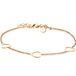ZINZI zilveren armband geel verguld hart 17-20cm ZIA1188G