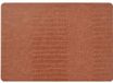 Unique Living placemats Croco lederlook - 1x - 43 x 30 cm - bruin - PVC