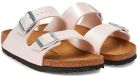 Birkenstock Arizona Birko-flor Embossed Sandalen Roze EU 41 Vrouw