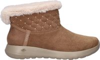 Skechers Hands Free Slip-Ins On-the-Go dames gevoerde boot - Cognac - Maat 41
