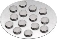 Knorr Prandell Magneten 10x2 mm, extra sterk, zeer klein, 12 stuks zak + winkelwagenmuntje gratis