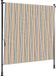 vidaXL Rolgordijn voor buiten 200x270 cm stof en staal geel en wit