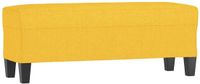vidaXL Bankje 100x35x41 cm stof lichtgeel