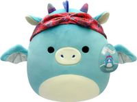 Squishmallows Tatiana Dark Teal Dragon W/Bandana Little Plush 19 cm