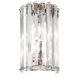 Steady Lighting Landelijke Wandlamp - Glas - G9 - L: 9.9cm - Zilver