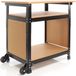 XPOtool Établi mobile, 69 x 51 x 66 - 82 cm, plan de travail réglable en hauteur, établi avec 2 roues, 2 étagères de rangement et un panneau latéral perforé