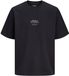 JACK&JONES Heren T-shirt met ronde hals en korte mouw - Zwart - Maat L