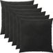 vidaXL Kussensloop 6 stuks Heerlen Zwart 60 x 60 cm Fluweel