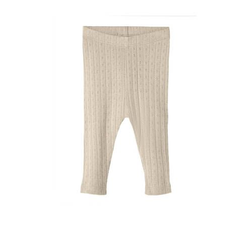 LIL' ATELIER BABY NBFRACHEL Baby Broek - Beige - Biologisch Katoen