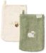Little Dutch Washandjes set - Groen - Biologisch katoen - 2 stuks