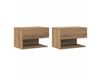 Tables de chevet tabac marron 46 x 29,5 x 30 cm