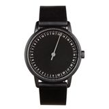 Slow Watches - SLOW ROUND 09 - Polshorloge - Unisex - Zwart