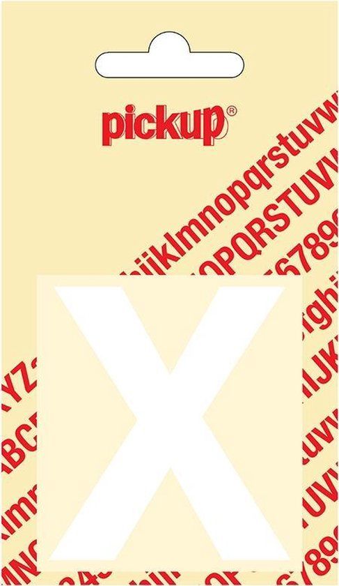 Pickup Plakletter Helvetica 60 mm - Wit X