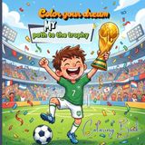 Color your dream: My path to the trophy: Coloring Book for Adults and Kids, Bold and Easy