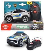 Dickie Toys - Politieauto Lamborghini Urus - 13 cm met kabelafstandsbediening, op afstand bestuurde politie-speelgoedauto met blauw licht en batterijen, voor kinderen vanaf 3 jaar