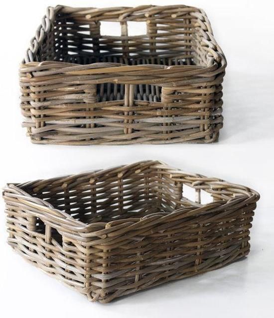 Van der Leeden Lademand Antique Grey 45x36xH15cm