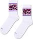 Happy Socks Leo Stripe Sneaker Sock Dames White 36-40