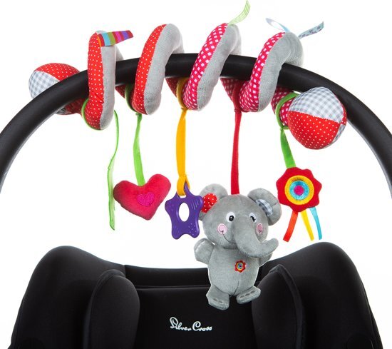 Label-Label Boxspiraal met Olifant - Activiteitenspiraal Baby