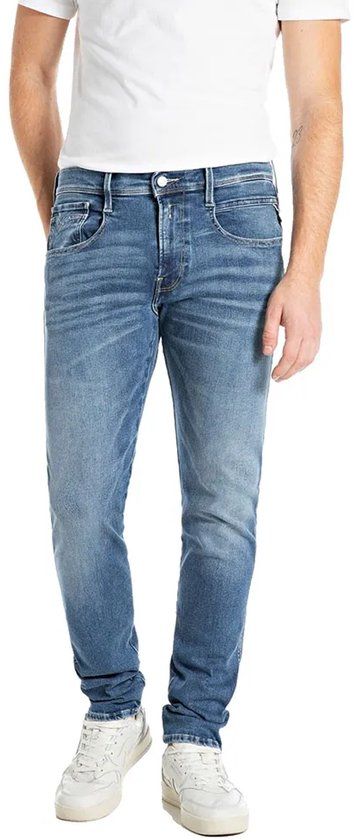 Replay HYPERFLEX STRETCH DENIM MEDIUM BLUE