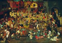 Bluebird Puzzle Legpuzzel Pieter Bruegel the Elder - The Fight Between Carnival and Lent, 1559 - 1000 pièces