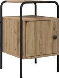 vidaXL Nachtkastje Artisanaal eiken Bewerkt hout