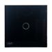Eenvoudige PNI SH121 Enkele touch-schakelaar, glas, zwart, met led-indicator, 10 A, 200 W
