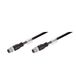 Weidmüller IE-C5DB4WE0100MCSMSS-E câble réseau Noir 10 m Cat5e