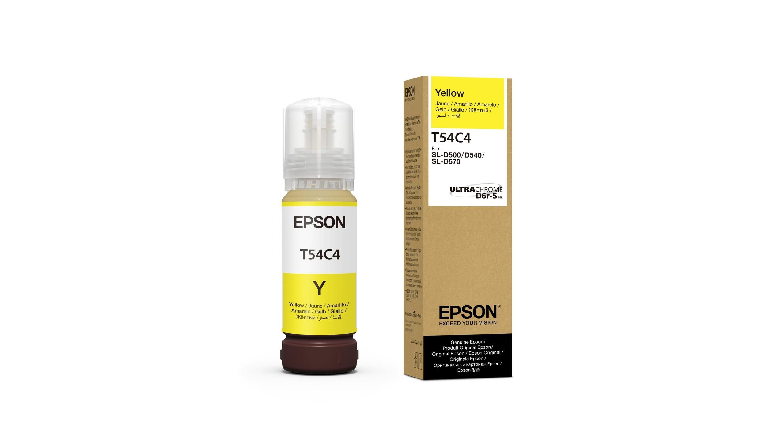 Epson T54C - Inktcartridge - Geel - Compatibel - 1 stuk(s)