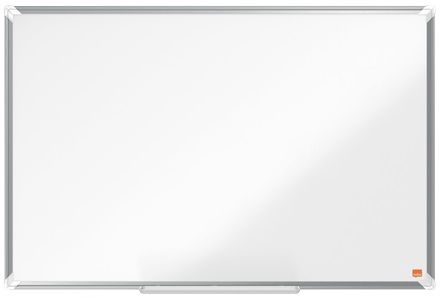 Nobo Premium Plus Whiteboard - 871 x 562 mm - Enamel - Magnetic - Aluminium Frame - Includes Markers & Pen Tray