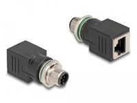 DeLOCK 60063 M12 RJ-45 adapter zwart