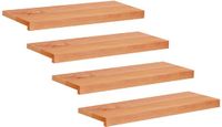 vidaXL - Trapmatten - 4 stuks - Lak - 80 x 25 x 2 cm - Massief beukenhout