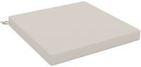 vidaXL Zitkussen SOEST 100% Polyester Wit 60 x 60 x 7 cm