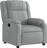 vidaXL Relaxfauteuil Lichtgrijs Stof