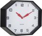 Karlsson Wandklok Modern Factory Octagon - Zwart - 32x32x26cm
