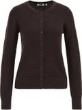 WE Fashion Dames gebreid vest met structuur