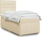 Maison Exclusive - Boxspringbed met matras, crème, 80 x 200 cm, textiel
