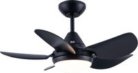 Evolar Plafondventilator met Verlichting - 76 cm - Zwart