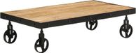 Maison Exclusive - Table basse sur roulettes, bois de manguier massif, 100x55x26 cm