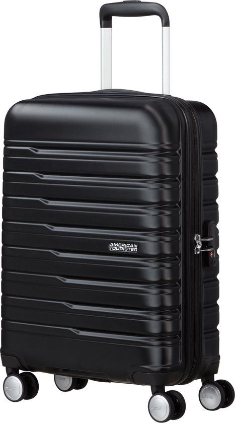 American Tourister Flashline Spinner (4wiel) 55cm Handbagage - Shadow Black - 2.6 kg