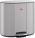 WESCO Multicollector 3 Prullenbak Afvalscheiding (1x25 Liter, 2x12 Liter) | 49 Liter | Metaal - Cool grijs mat | Pedaalemmer met Soft Close en Geurfilter