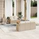Maison Exclusive - Ensemble de meubles de jardin 6 pièces avec canapé et coussins, beige, en polyrotin