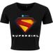 Supergirl T-shirt - Colourful Logo - M tot XXL - voor Vrouwen - zwart