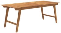 vidaXL Tuintafel 200x90x75 cm, massief acaciahout