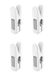 Tescoma Kleerhangertang, wit, 4 stuks