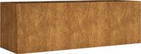 vidaXL Verhoogde Plantenbak Cortenstaal 120x40x40 cm